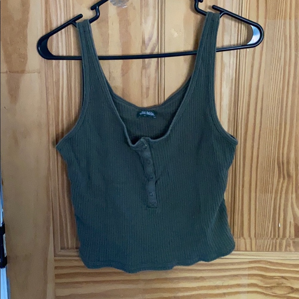 Green tank top
